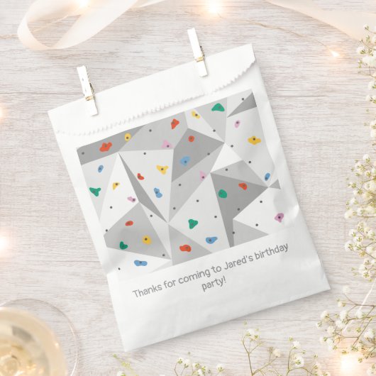 Rock Wall Climbing Climb verjaardagsfeestje Bedankzakje (Geknipt)