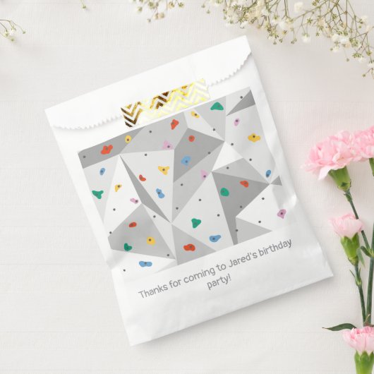 Rock Wall Climbing Climb verjaardagsfeestje Bedankzakje (Gezegeld)