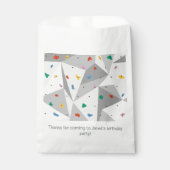 Rock Wall Climbing Climb verjaardagsfeestje Bedankzakje (Voorkant)