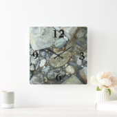 Rock Wall Clock Vierkante Klok (Huis)