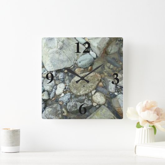 Rock Wall Clock Vierkante Klok (Huis)
