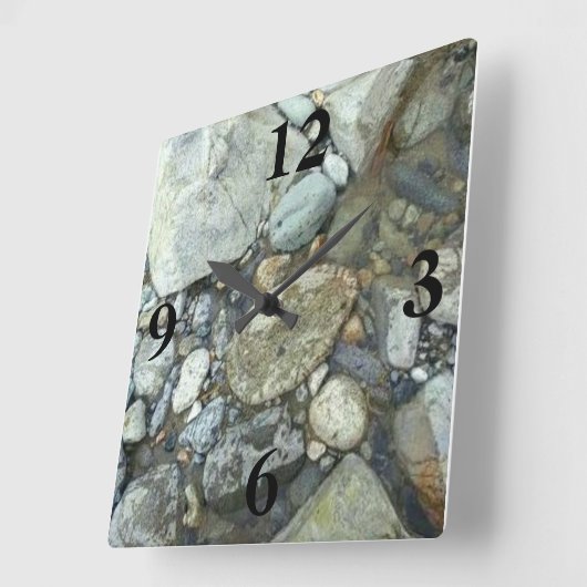 Rock Wall Clock Vierkante Klok (Hoek)