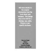 Rock Wall Foto Business Custom Reclamekaart (Achterkant)