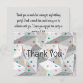 Rock Wall klimmen dank u kaart (Voorkant / Achterkant)