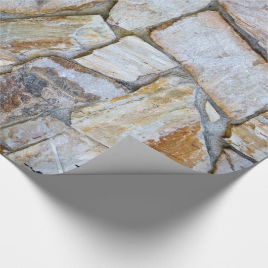 Rock Wall Realistic Texture Cadeaupapier (Hoek)