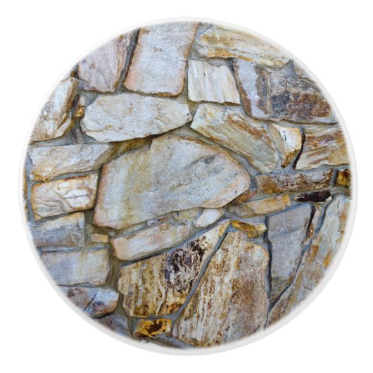 Rock Wall Realistic Texture Photography Eraser Keramische Knop (Voorkant)
