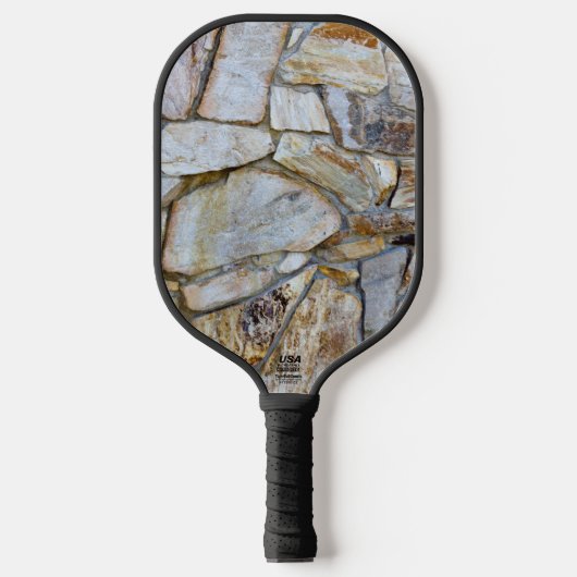 Rock Wall Realistische textuur foto Pickleball Paddle (Voorkant)
