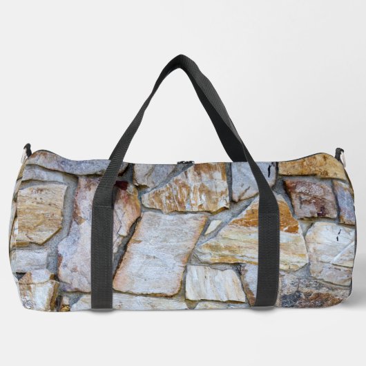 Rock Wall Realistische Textuur Fotografie Rockhoun Plunjezak (Voorkant)