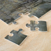 Rock Wall reflectie in Pond Natuur Legpuzzel (Zijkant)