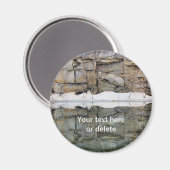 Rock Wall Reflections #2 Natuur Gepersonaliseerd Magneet (Voorkant / Achterkant)