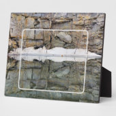 Rock Wall Reflections Pond Voeg je eigen foto toe Fotoplaat (Zijkant)