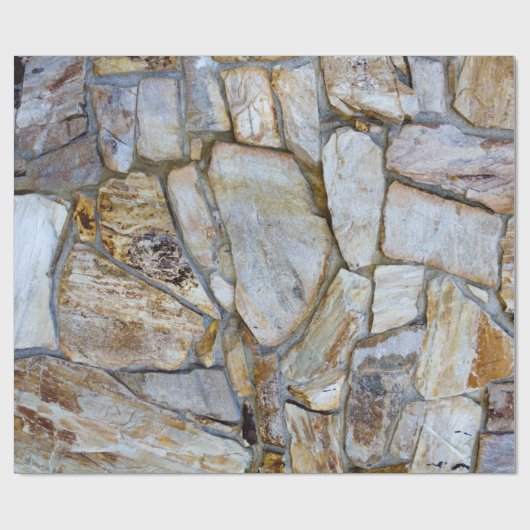 Rock Wall Texture Foto op Wrapping Paper Cadeaupapier (Vlak)