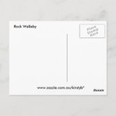 Rock Wallaby briefkaarten (Achterkant)