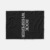 Rock Whisperer - Funny Geologist Stone Rock Collec Fleece Deken (Voorkant (Horizontaal))