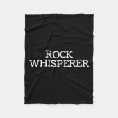 Rock Whisperer - Funny Geologist Stone Rock Collec Fleece Deken (Voorkant)