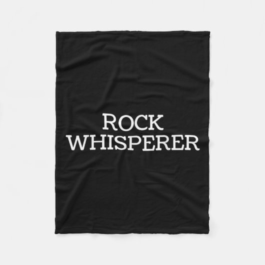 Rock Whisperer - Funny Geologist Stone Rock Collec Fleece Deken (Voorkant)