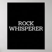Rock Whisperer - Funny Geologist Stone Rock Collec Poster (Voorkant)