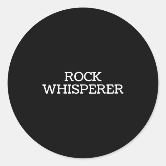 Rock Whisperer - Funny Geologist Stone Rock Collec Ronde Sticker (Voorkant)