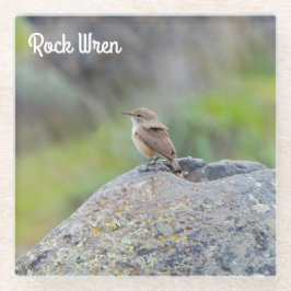 Rock Wren Glazen Onderzetter