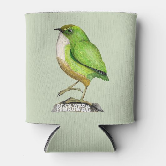 Rock Wren piwauwau NZ BIRD Blikjeskoeler (Voorkant)