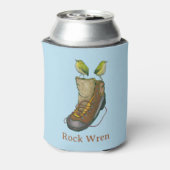 Rock Wren Tuke Op een wandelboot Blikjeskoeler (Blikje Achterkant)
