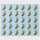 Rock Wren Tuke Op een wandelboot Cadeaupapier (Vlak)