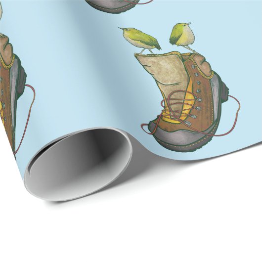 Rock Wren Tuke Op een wandelboot Cadeaupapier (Rol Hoek)