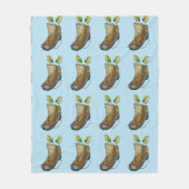 Rock Wren Tuke Op een wandelboot Fleece Deken (Voorkant)