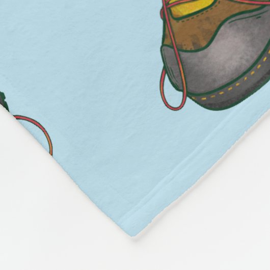 Rock Wren Tuke Op een wandelboot Fleece Deken (Hoek)