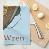 Rock Wren Tuke Op een wandelboot Theedoek (Quarter Fold)