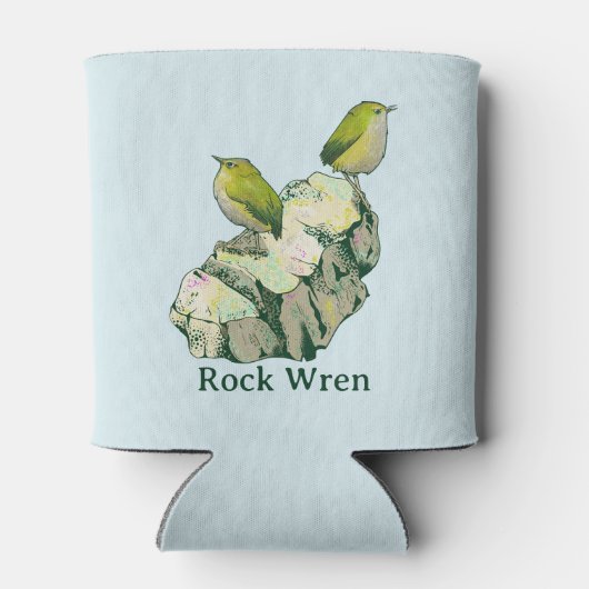 Rock Wren vogels Nieuw-Zeeland Blikjeskoeler (Achterkant)