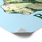 Rock Wren vogels Nieuw-Zeeland Poster (Hoek)