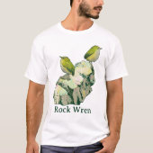 Rock Wren vogels Nieuw-Zeeland T-shirt (Voorkant)