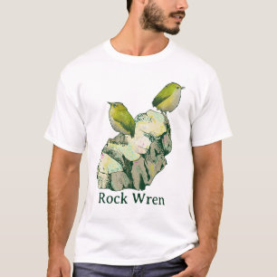 Rock Wren vogels Nieuw-Zeeland T-shirt