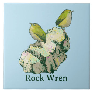 Rock Wren vogels Nieuw-Zeeland Tegeltje