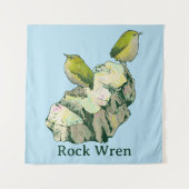 Rock Wren vogels Nieuw-Zeeland Wandkleed (Voorkant)