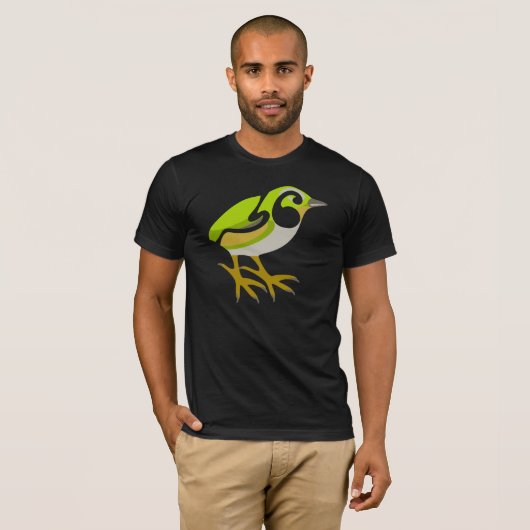 Rock Wren, Zuidereiland, NZ vogel T-shirt (Voorkant volledig)