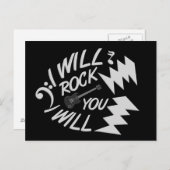 Rock You Briefkaart (Voorkant / Achterkant)
