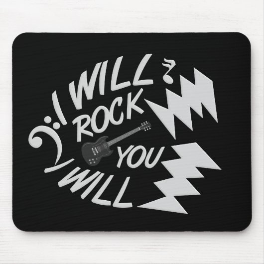 Rock You mousepad Muismat (Voorkant)