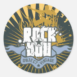 Rock You Tshirts en geschenken Ronde Sticker