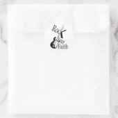 Rock Your Faith G Style Ronde Sticker (Tas)
