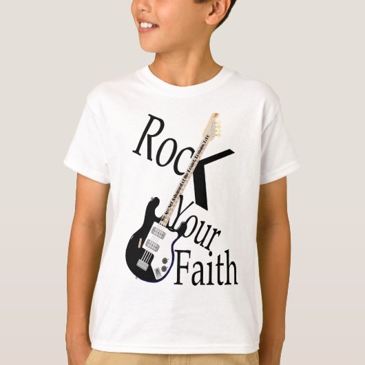 Rock Your Faith-Guitar T-shirt (Voorkant)