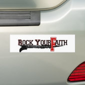 Rock Your Faith-handtekening Bumpersticker (Op auto)
