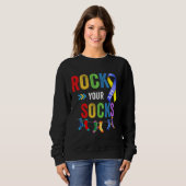 Rock Your Sokken Autism Trui (Voorkant volledig)