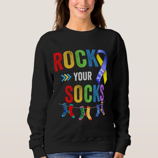 Rock Your Sokken Autism Trui (Voorkant)