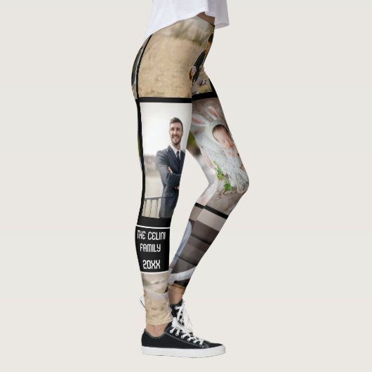 Rock Your Story: Aangepaste 9-foto collage Legging (Rechts)