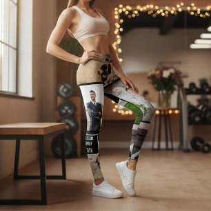 Rock Your Story: Aangepaste 9-foto collage Legging
