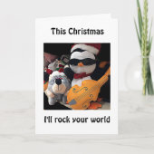 ROCK YOUR WORLD DEZE KERSTLIEFHEBBENDE KAART PINGU (Voorkant)