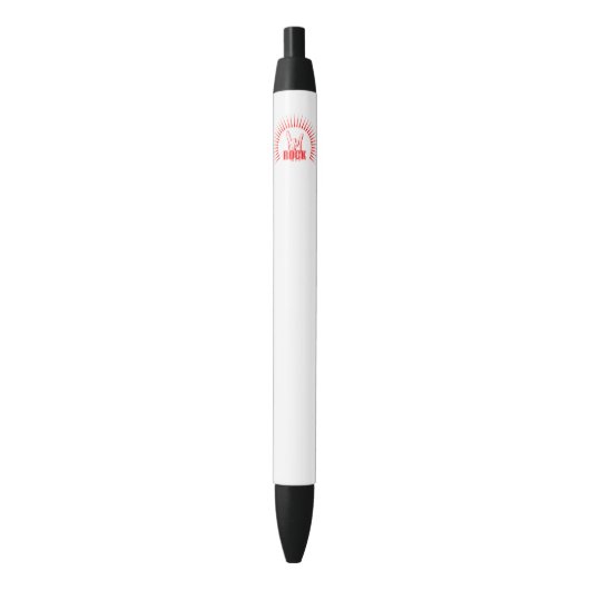 Rock Zwarte Inkt Pen (Voorkant Verticaal)