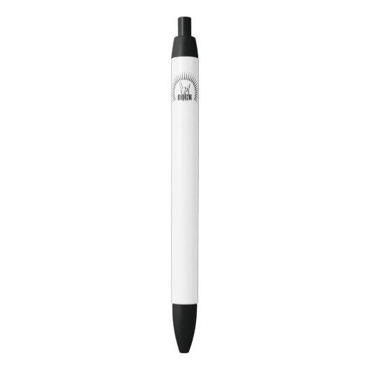 Rock Zwarte Inkt Pen (Voorkant Verticaal)